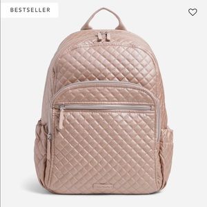 Vera Bradley Rose Quartz Campus Backpack